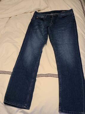 Bonobos Dark Blue Slim Fit Stretch Light Weight Straight Leg Jeans